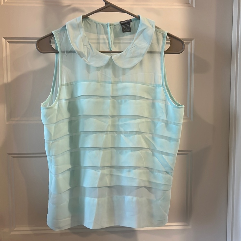 Mint Green Sheer Top